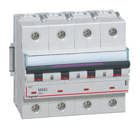 Автоматический выключатель DX³ 4P 63А (MA) 50кА
